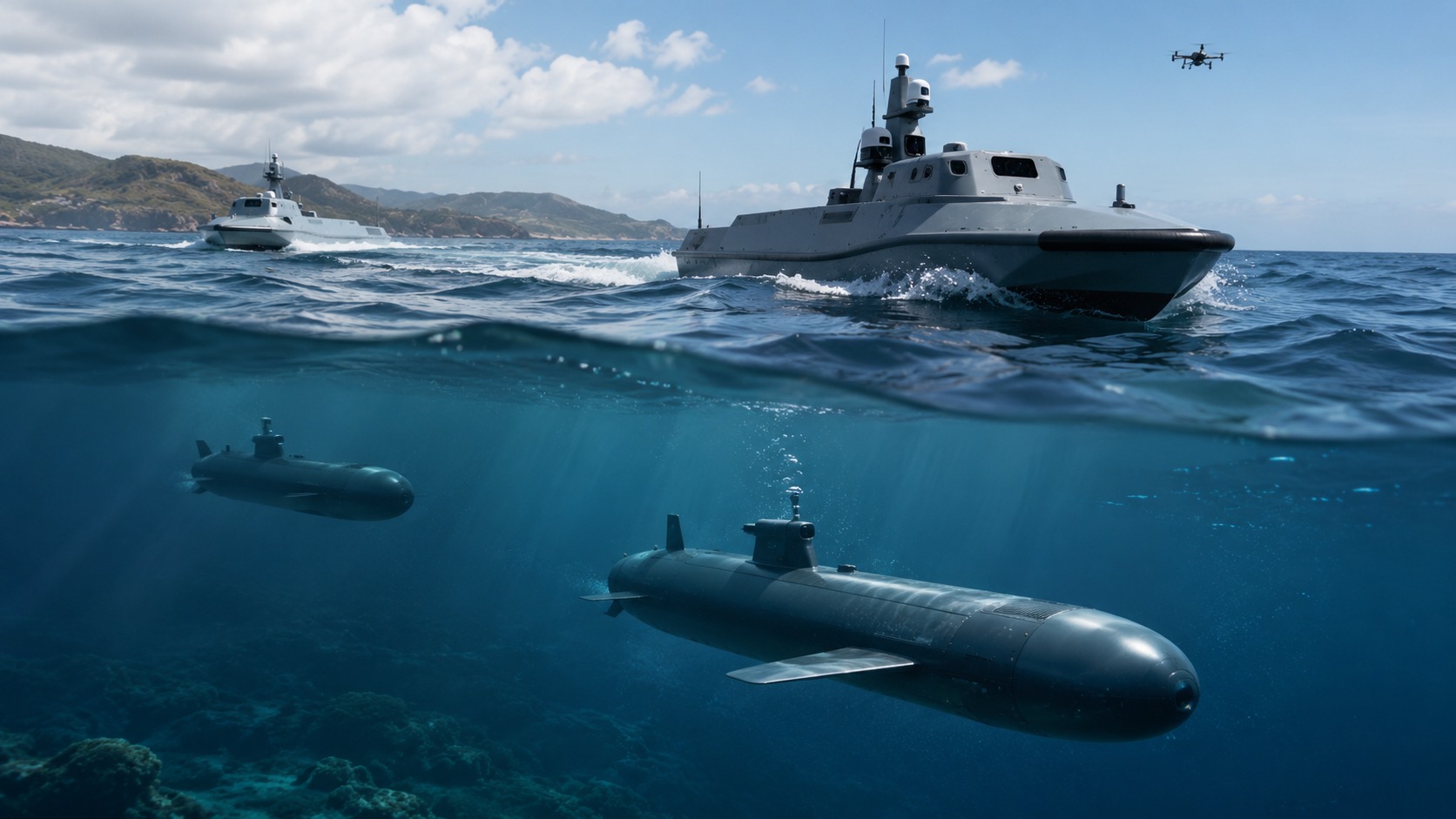 USV and UUV autonomous maritime operations